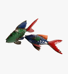 Vintage Tin Fish Set of 2
