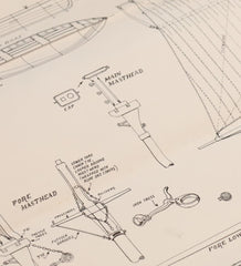 Item #8 Topsail Schooner "Eagle" Vertical Blueprint