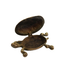 Item #95 Solid Brass Turtle Trinket Box
