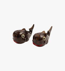 Vintage Florida Whale Salt & Pepper Shakers