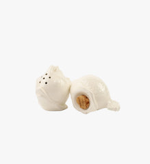Vintage White Puffer Fish Salt & Pepper Shakers
