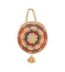 Item #44 Vintage Hand Woven Straw Bag