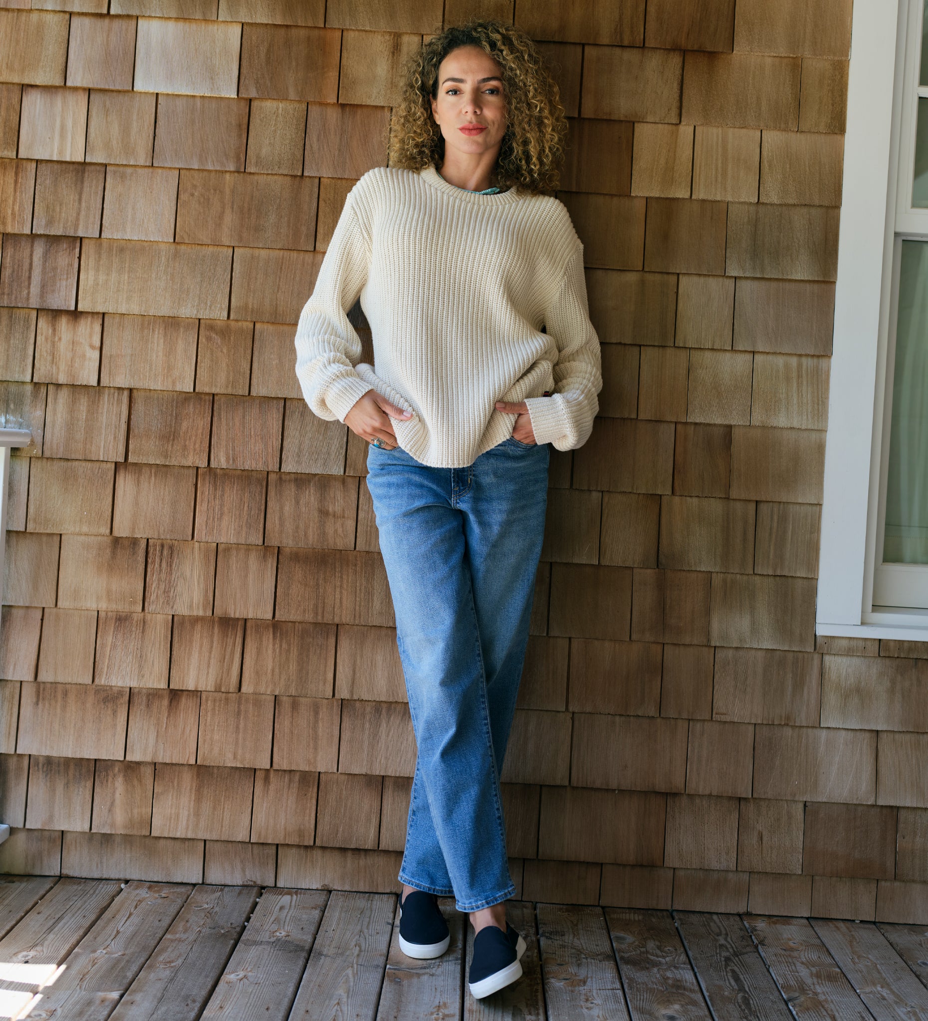 Women's Seaport Sweater - Cream