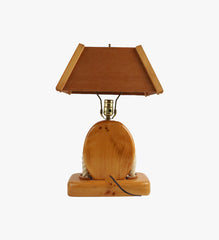 Vintage Wooden Ship & Anchor Table Lamp